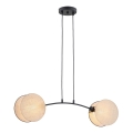 Lampadario a sospensione con filo MOTIF 2xE27/15W/230V beige