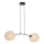 Lampadario a sospensione con filo MOTIF 2xE27/15W/230V beige
