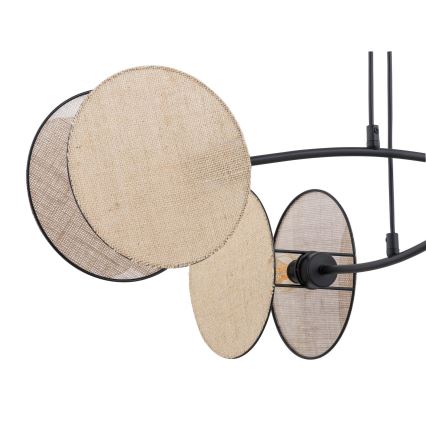 Lampadario a sospensione con filo MOTIF 4xE14/10W/230V beige