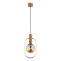 Lampadario a sospensione con filo MUFI 1xE14/10W/230V oro/beige