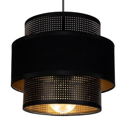 Lampadario a sospensione con filo NESS 2xE27/60W/230V ragno nero