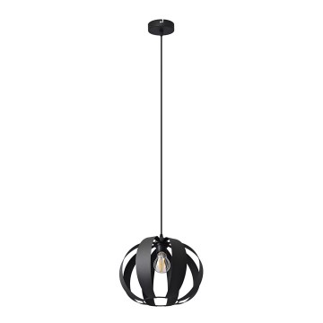 Lampadario a sospensione con filo NEWTON 1xE27/15W/230V nero