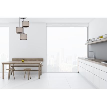 Lampadario a sospensione con filo NEXO 3xE27/60W/230V diametro 45 cm