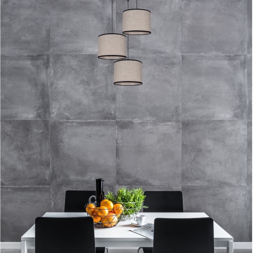 Lampadario a sospensione con filo NEXO 3xE27/60W/230V diametro 45 cm