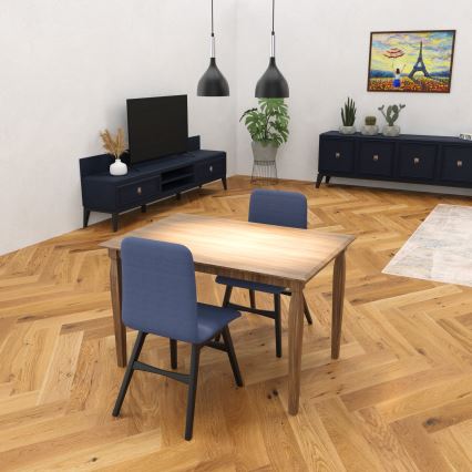 Lampadario a sospensione con filo NOAK 2xE27/15W/230V nero/cromo lucido