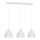 Lampadario a sospensione con filo NOAK 3xE27/15W/230V bianco