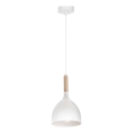 Lampadario a sospensione con filo NOAK WOOD 1xE27/60W/230V