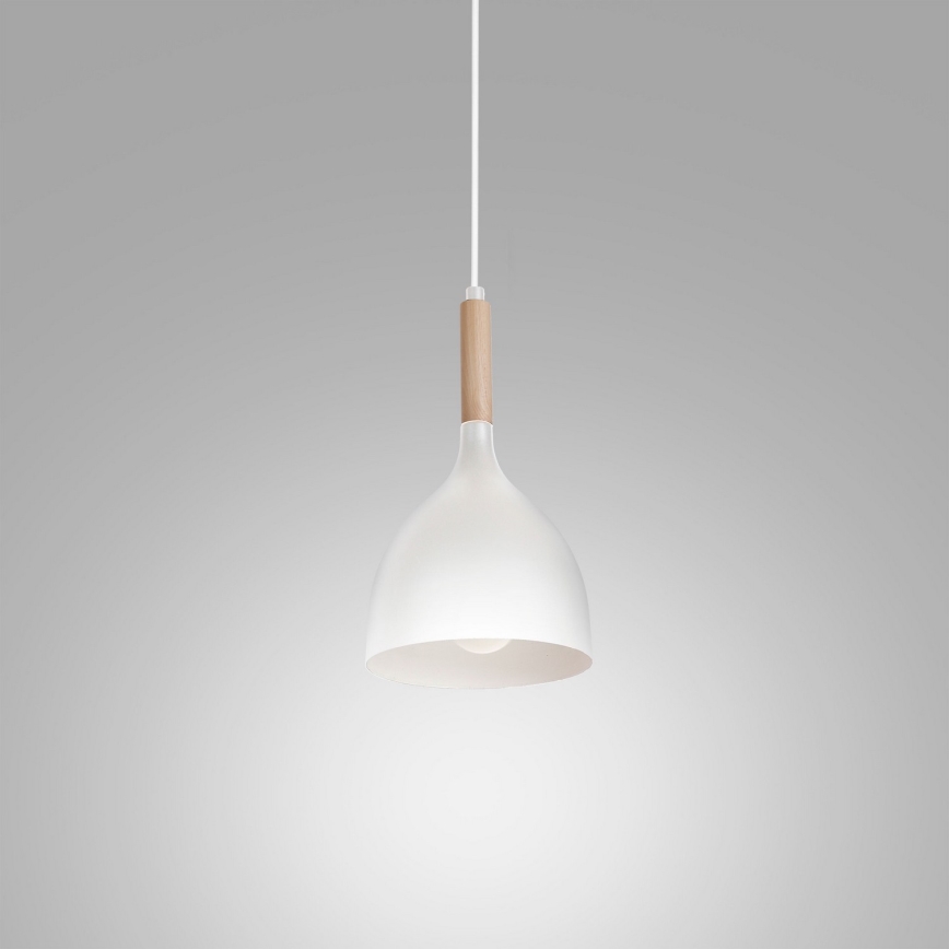 Lampadario a sospensione con filo NOAK WOOD 1xE27/60W/230V