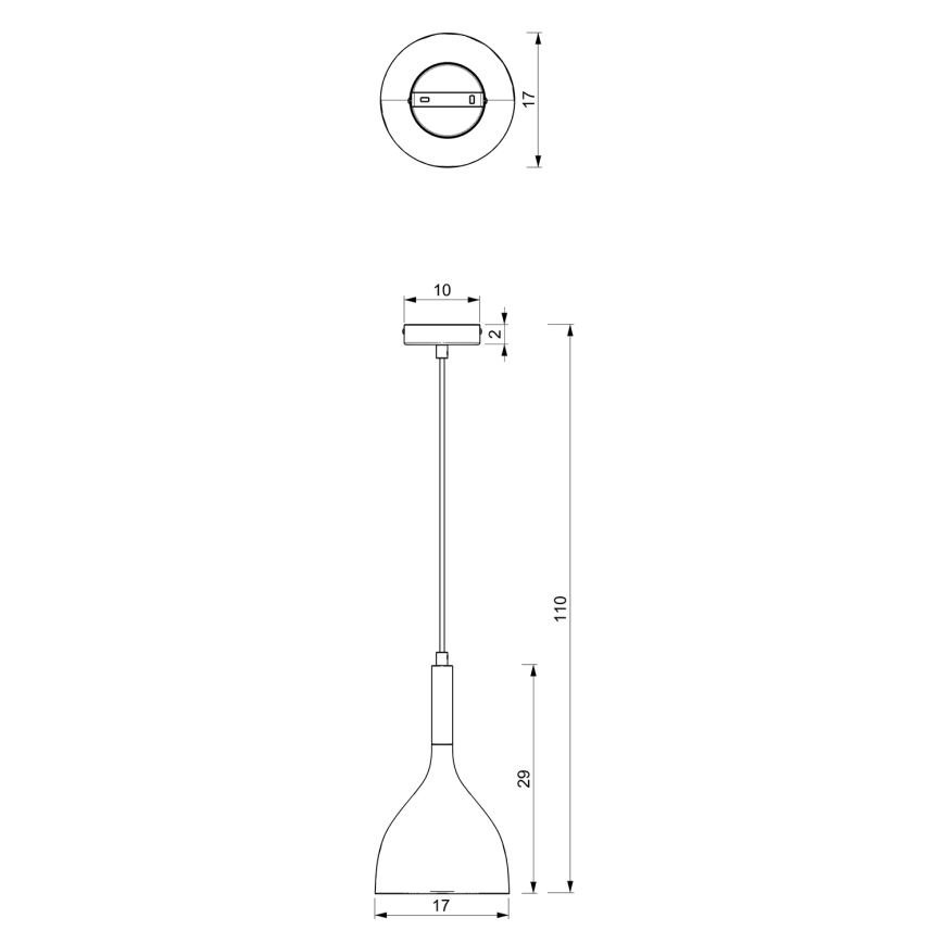 Lampadario a sospensione con filo NOAK WOOD 1xE27/60W/230V