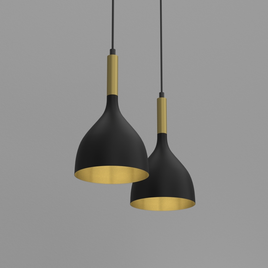 Lampadario a sospensione con filo NOAK WOOD 2xE27/60W/230V