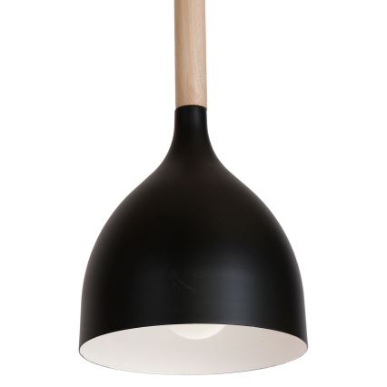 Lampadario a sospensione con filo NOAK WOOD 3xE27/60W/230V