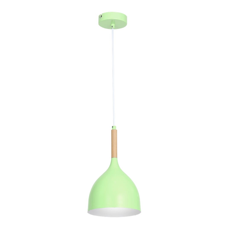 Lampadario a sospensione con filo NOLAN 1xE27/60W/230V verde