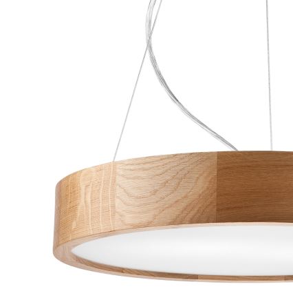 Lampadario a sospensione con filo OAK 3xE27/60W/230V quercia ø 47,5 cm - FSC certificato