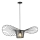 Lampadario a sospensione con filo OGGI 1xE27/40W/230V diametro 80 cm nero