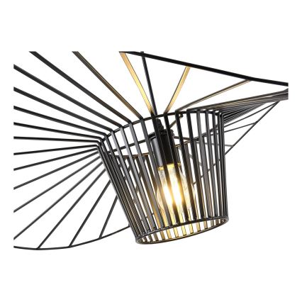 Lampadario a sospensione con filo OGGI 1xE27/40W/230V diametro 80 cm nero
