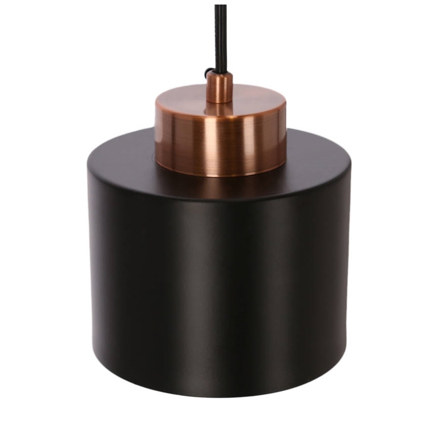 Lampadario a sospensione con filo OLENA 1xE27/60W/230V nero