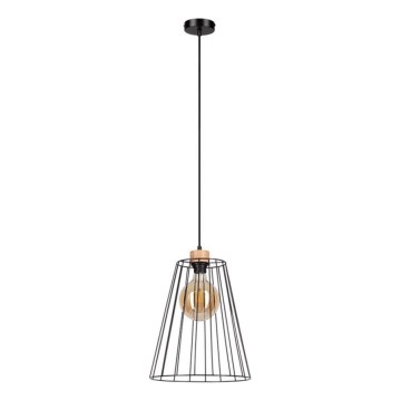 Lampadario a sospensione con filo ORAZIO 1xE27/60W/230V quercia