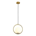 Lampadario a sospensione con filo ORBA 1xE27/15W/230V ottone