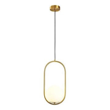 Lampadario a sospensione con filo ORBA 1xE27/15W/230V ottone