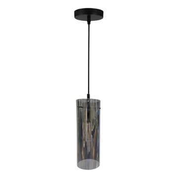 Lampadario a sospensione con filo PADOVA 1xE27/15W/230V nero