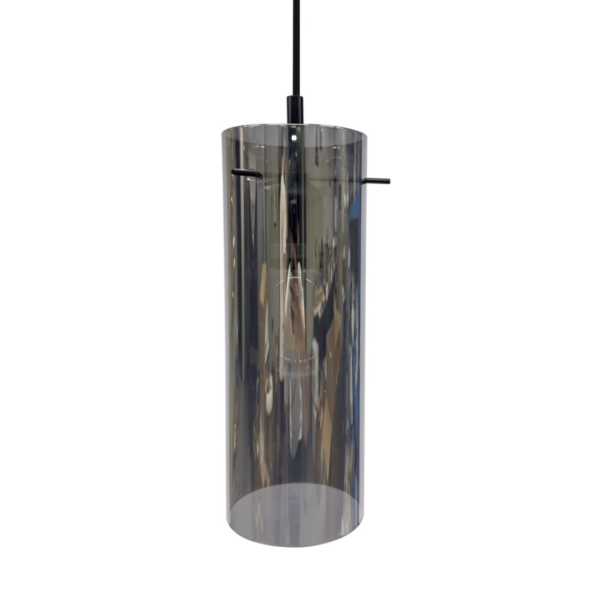 Lampadario a sospensione con filo PADOVA 1xE27/15W/230V nero