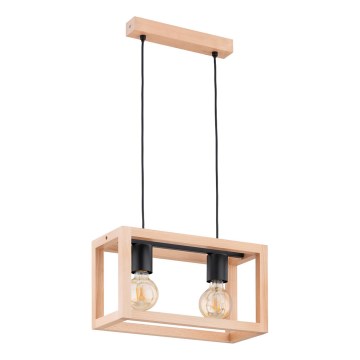 Lampadario a sospensione con filo PAKO 2xE27/15W/230V beige