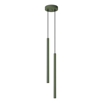 Lampadario a sospensione con filo PASTELO 2xG9/8W/230V verde