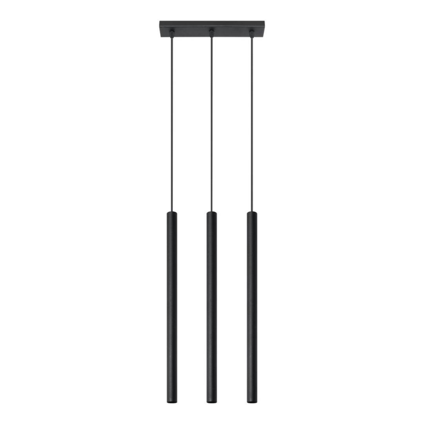 Lampadario a sospensione con filo PASTELO 3xG9/8W/230V nero