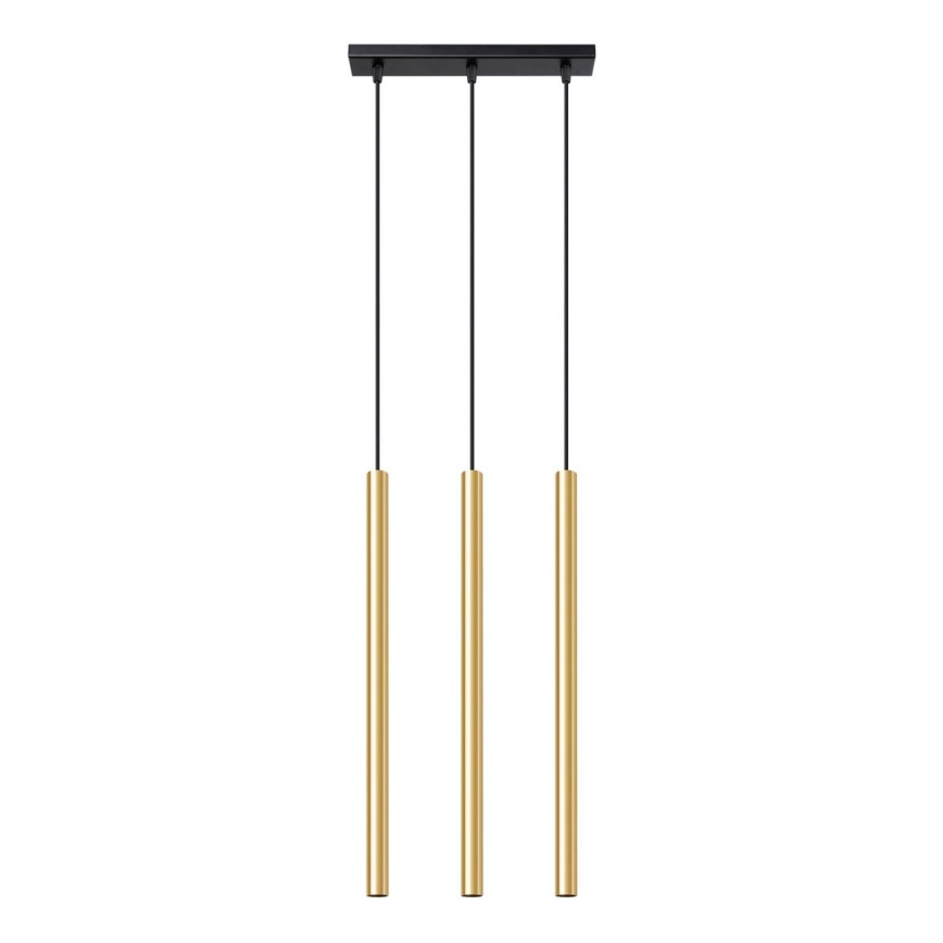 Lampadario a sospensione con filo PASTELO 3xG9/8W/230V oro