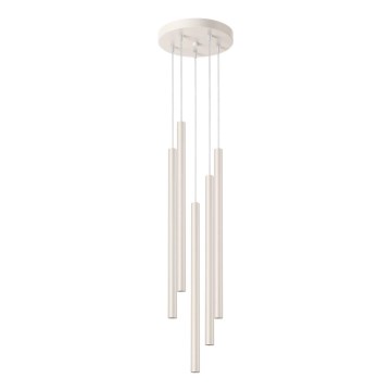 Lampadario a sospensione con filo PASTELO 5xG9/8W/230V color crema