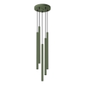 Lampadario a sospensione con filo PASTELO 5xG9/8W/230V verde