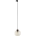 Lampadario a sospensione con filo per sistema a binario trifase CUBUS 1xE27/15W/230V nero/fumé beige