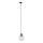 Lampadario a sospensione con filo per sistema a binario trifase CUBUS 1xE27/15W/230V nero/limpido