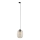 Lampadario a sospensione con filo per sistema a binario trifase ELIO 1xE27/15W/230V nero/fumé beige
