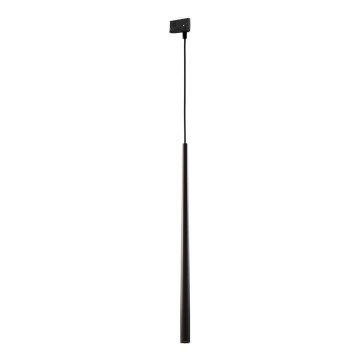 Lampadario a sospensione con filo per sistema a binario trifase PIANO 1xG9/8W/230V nero