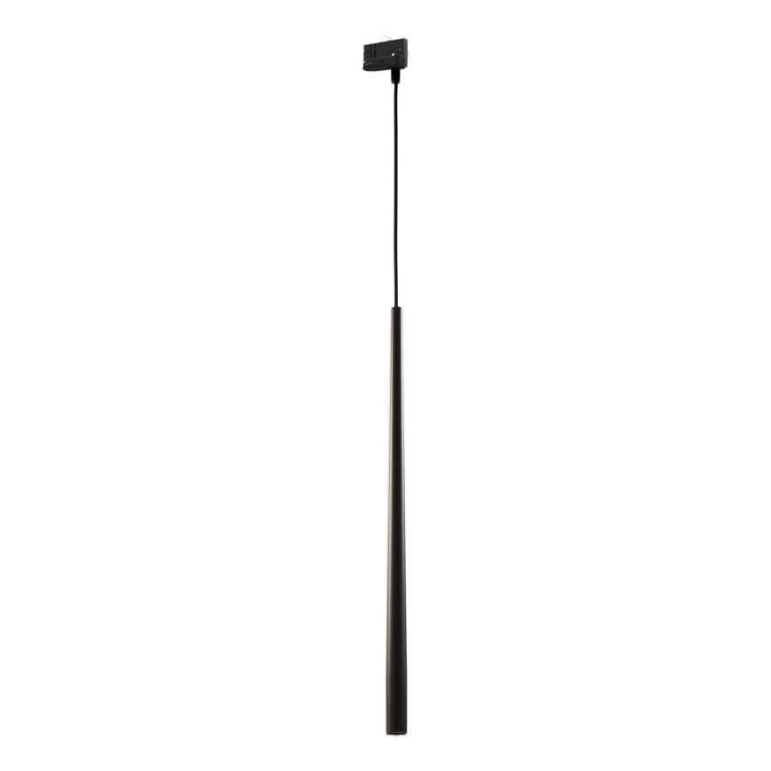 Lampadario a sospensione con filo per sistema a binario trifase PIANO 1xG9/8W/230V nero