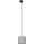 Lampadario a sospensione con filo per sistema a binario trifase TRACER 1xE27/15W/230V diametro 20 cm nero/grigio