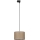 Lampadario a sospensione con filo per sistema a binario trifase TRACER 1xE27/15W/230V diametro 30 cm nero/marrone