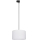 Lampadario a sospensione con filo per sistema a binario trifase TRACER 1xE27/15W/230V diametro 38 cm nero/bianco