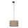 Lampadario a sospensione con filo per sistema a binario trifase TRACER 1xE27/15W/230V diametro 38 cm nero/marrone