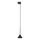 Lampadario a sospensione con filo per sistema ferroviario monofase CONO MINI 1xGU10/10W/230V nero