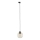 Lampadario a sospensione con filo per sistema ferroviario monofase CUBUS 1xE27/15W/230V nero/fumé beige