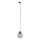 Lampadario a sospensione con filo per sistema ferroviario monofase CUBUS 1xE27/15W/230V nero/fumé nero