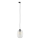 Lampadario a sospensione con filo per sistema ferroviario monofase ELIO 1xE27/15W/230V nero/limpido