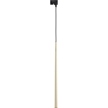 Lampadario a sospensione con filo per sistema ferroviario monofase PIANO 1xG9/8W/230V oro/nero