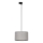 Lampadario a sospensione con filo per sistema ferroviario monofase TRACER 1xE27/15W/230V diametro 38 cm nero/grigio