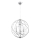 Lampadario a sospensione con filo PIKO 3xE14/10W/230V cromo lucido