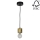 Lampadario a sospensione con filo PINO 1xE27/60W/230V - certificato FSC