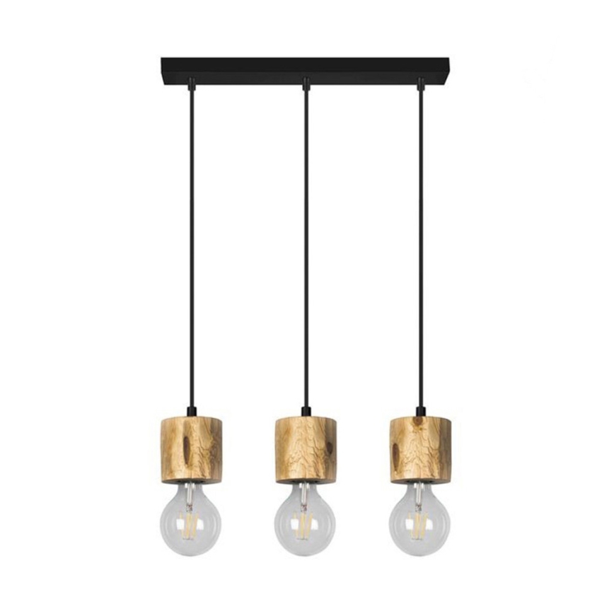 Lampadario a sospensione con filo PINO 3xE27/60W/230V pino