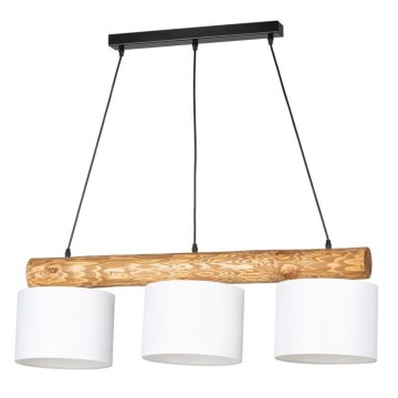 Lampadario a sospensione con filo PINO MIX 3xE27/40W/230V pino